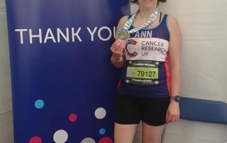 Ann Alexander at the 2018 Brighton Marathon